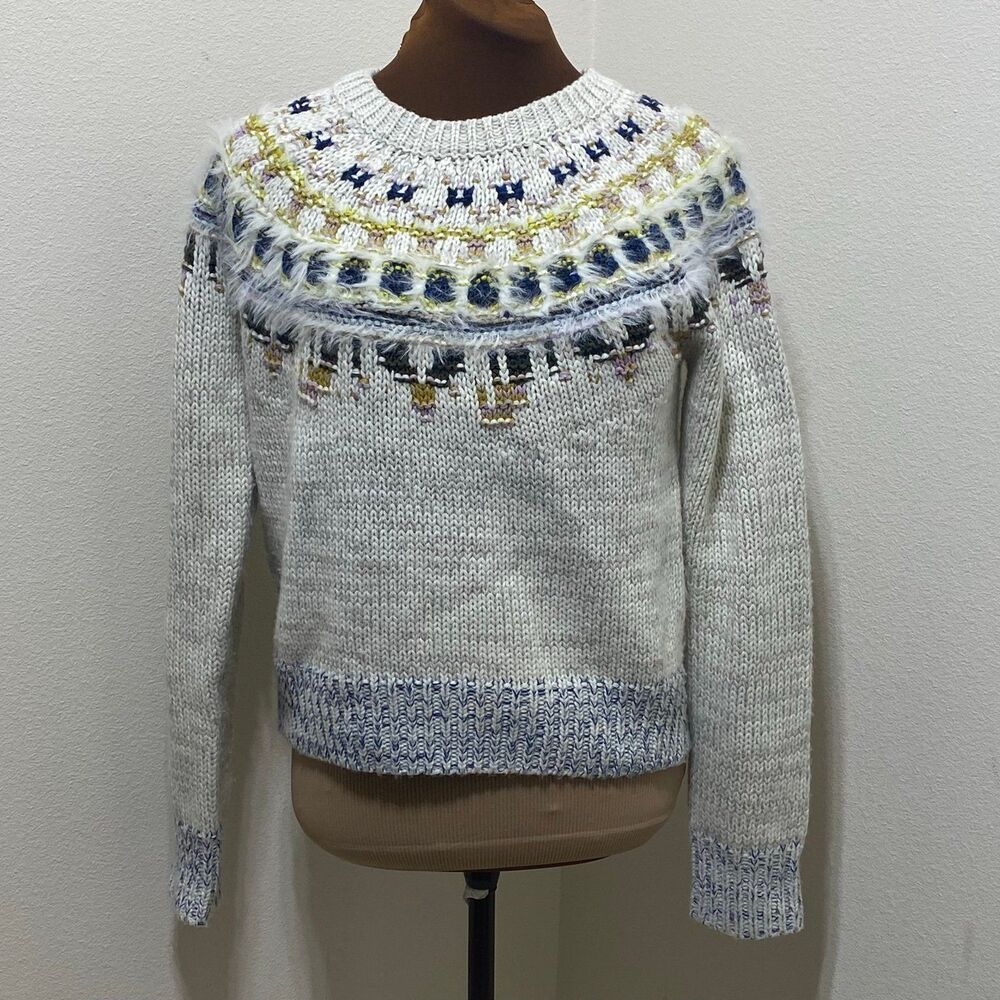 The Reeds J.Crew Women's Fair Isle Wool Blend Sweater Size Small
